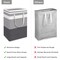 HomeHacks 2-Pack Large Laundry Basket, Waterproof, Freestanding Laundry Hamper, Collapsible Tall Clothes Hamper with Extended Handles for Clothes Toys in the Dorm and Family-(Gradient Grey, 75L)